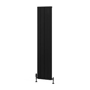 Eastbrook Withington 1800 x 375 Matt Black Aluminium Designer Radiator