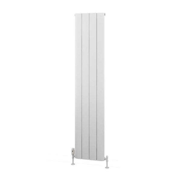 Eastbrook Withington 1800 x 375 Matt White Aluminium Designer Radiator