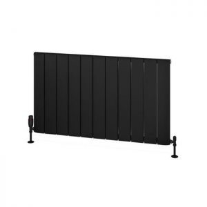 Eastbrook Withington 600 x 1040 Matt Black Aluminium Designer Radiator