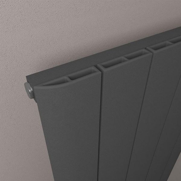 Eastbrook Withington 600 x 1230 Matt Anthracite Aluminium Designer Radiator #3