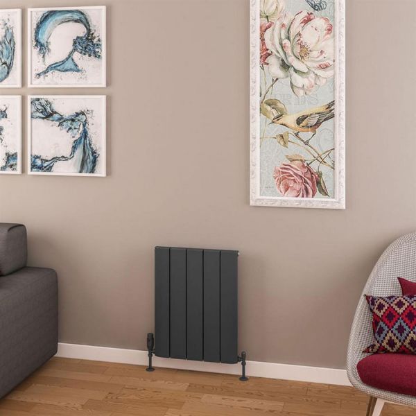 Eastbrook Withington 600 x 470 Matt Anthracite Aluminium Designer Radiator #2