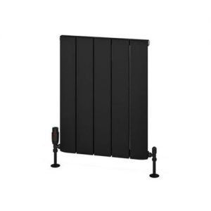 Eastbrook Withington 600 x 470 Matt Black Aluminium Designer Radiator