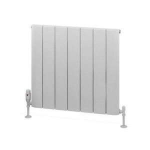 Eastbrook Withington 600 x 660 Matt White Aluminium Designer Radiator