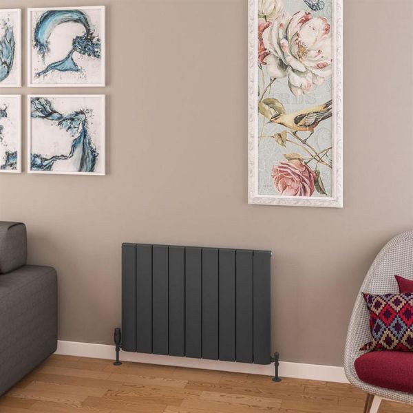 Eastbrook Withington 600 x 850 Matt Anthracite Aluminium Designer Radiator #2
