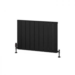 Eastbrook Withington 600 x 850 Matt Black Aluminium Designer Radiator