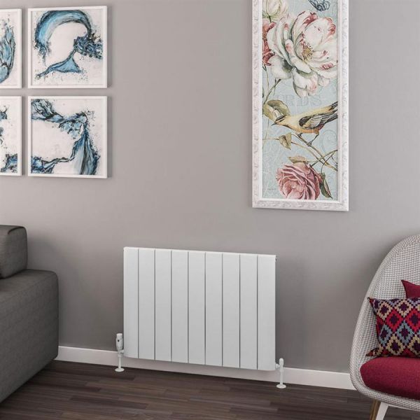 Eastbrook Withington 600 x 850 Matt White Aluminium Designer Radiator #2