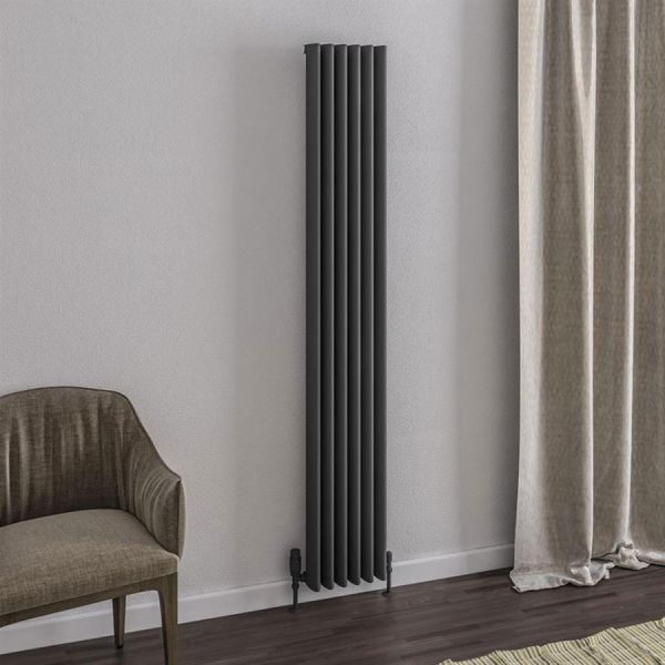 Eastbrook Witney 1800 x 280 Matt Anthracite Aluminium Designer Radiator #2