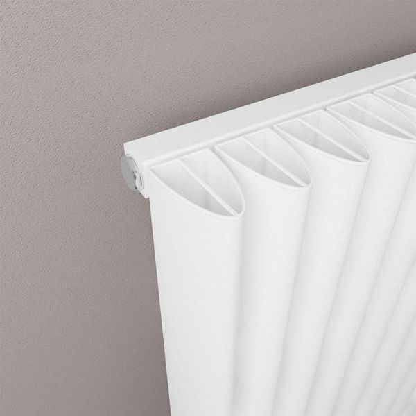 Eastbrook Witney 1800 x 375 Matt White Aluminium Designer Radiator #3