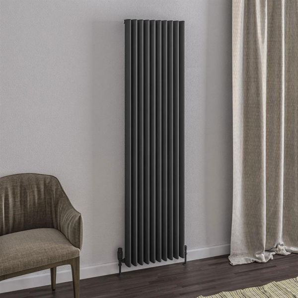 Eastbrook Witney 1800 x 470 Matt Anthracite Aluminium Designer Radiator #2