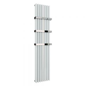 Eastbrook Witney 1800 x 375 Vertical Matt White Designer Aluminium Radiator