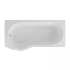 Eastbrook Beauforte Reinforced Shannon P Shaped 1700 x 850 Left Hand Shower Bath