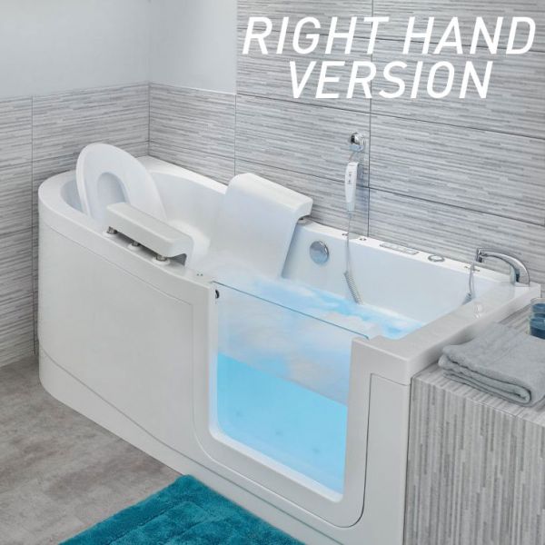 Easy Riser Corner 1700 Easy Access Walk In Shower Bath with Glass Door ...