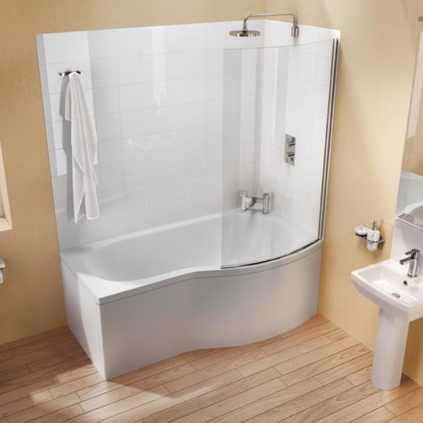 Britton Cleargreen Ecoround 1700 x 800 Right Hand Shower Bath R22 #4