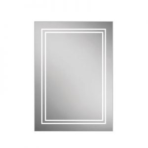 HIB Edge 50 LED Aluminium Single Door Bathroom Cabinet