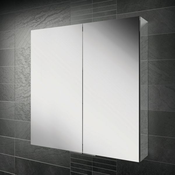 HIB Eris 80 Aluminium Double Door Bathroom Cabinet