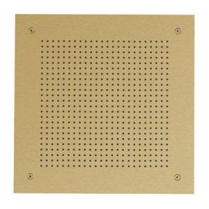 Crosswater Tranquil Brushed Brass Square Recessed Showerhead 380mm