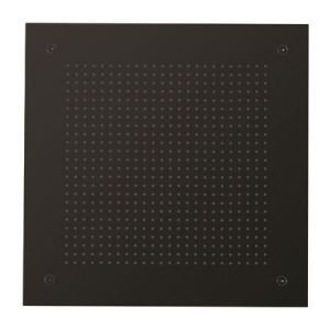 Crosswater Tranquil Matt Black Square Recessed Showerhead 380mm