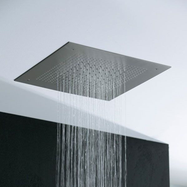 Crosswater Tranquil Polished Stainless Steel Square Recessed Multi Flow Showerhead 380mm #2
