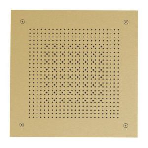 Crosswater Tranquil Brushed Brass Square Recessed Multi Flow Showerhead 380mm