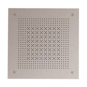 Crosswater Tranquil Brushed Stainless Steel Square Recessed Multi Flow Showerhead 380mm