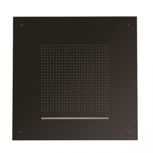 Crosswater Tranquil Matt Black Square Recessed Showerhead 500mm