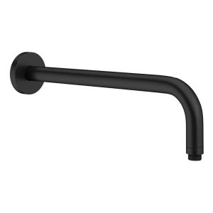 Crosswater Matt Black Wall Mounted Shower Arm 330mm FH684M