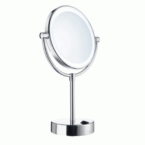 Smedbo Outline Chrome Freestanding LED Cosmetic Mirror FK474E