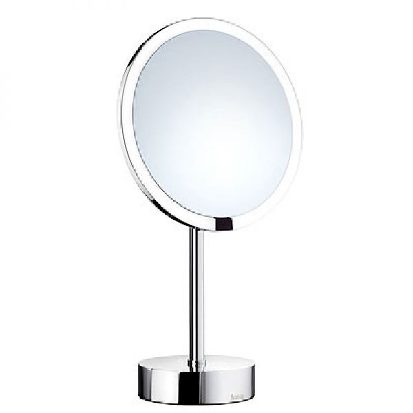 Smedbo Outline Chrome LED Freestanding LED Cosmetic Mirror FK488EP