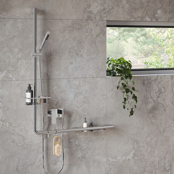 Smedbo Living Chrome Shelf for Grab Bar FK850 #2