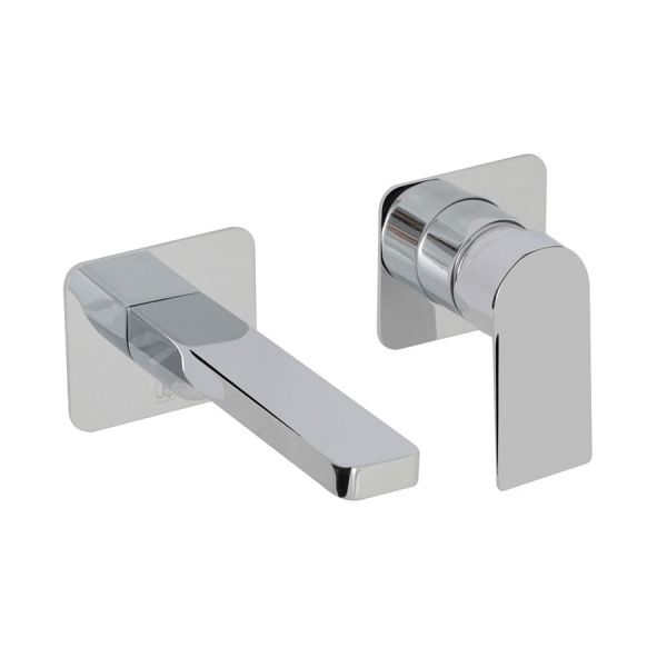 JTP Form Chrome Wall Mounted Basin Mixer Tap