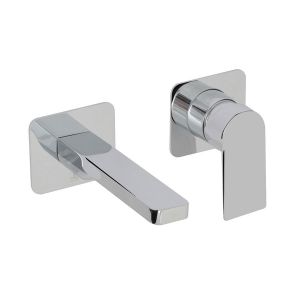 JTP Form Chrome Wall Mounted Basin Mixer Tap