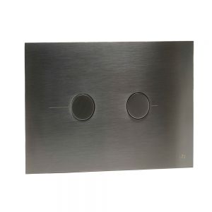 JTP Brushed Black Dual Flush Plate