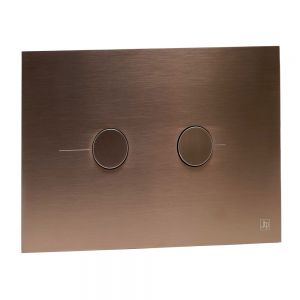 JTP Brushed Bronze Dual Flush Plate