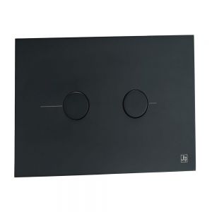 JTP Matt Black Dual Flush Plate