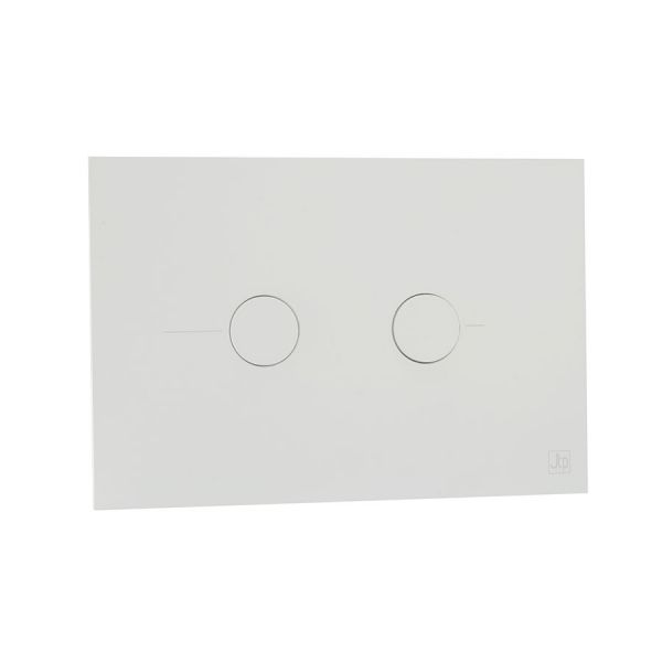 JTP Matt White Dual Flush Plate