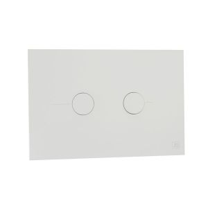 JTP Matt White Dual Flush Plate