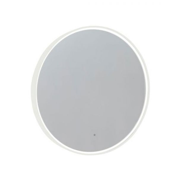 Roper Rhodes Frame Gloss White 800mm Illuminated Circular Bathroom Mirror