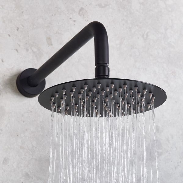 Bristan Frammento Matt Black 2 Outlet Shower Pack with Overhead Shower and Handset #3