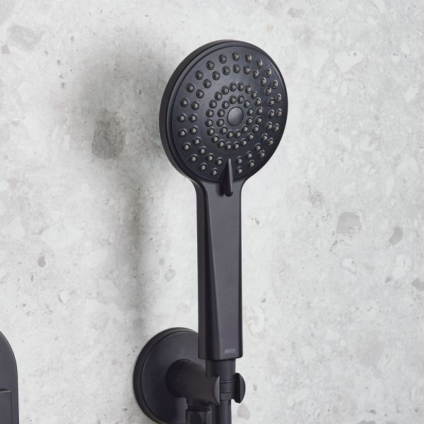 Bristan Frammento Matt Black 2 Outlet Shower Pack with Overhead Shower and Handset #5