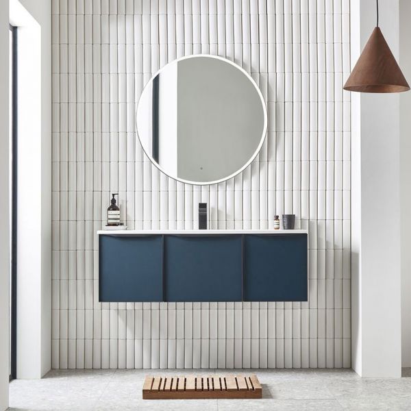Roper Rhodes Frame 1200 Matt Light Clay Wall Hung Unit and Isocast Basin #3
