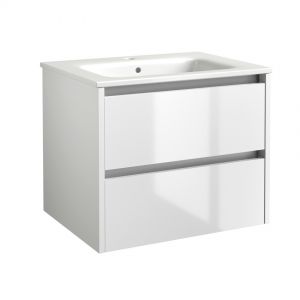Kartell City 800 Gloss White Wall Mounted Vanity Unit and Basin