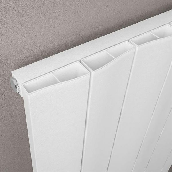 Eastbrook Fairford 600 x 565 Matt White Aluminium Designer Radiator #3