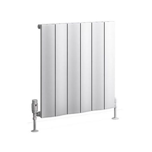 Eastbrook Fairford 600 x 565 Matt White Aluminium Designer Radiator