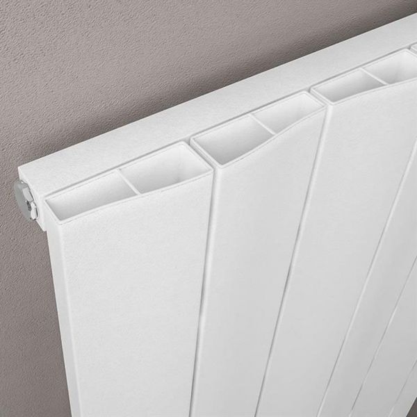 Eastbrook Fairford 600 x 945 Matt White Aluminium Designer Radiator #3