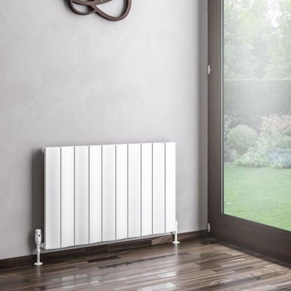 Eastbrook Fairford 600 x 945 Matt White Aluminium Designer Radiator #2