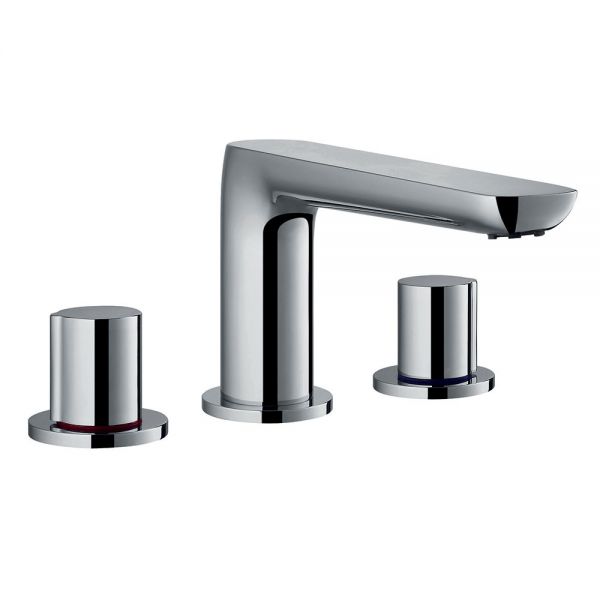 Flova Allore Chrome 3 Hole Bath Filler Tap