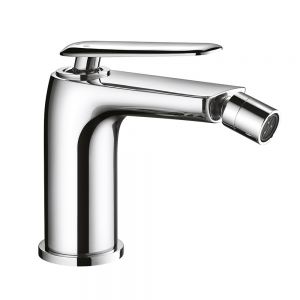 Flova Allore Chrome Bidet Mixer Tap with Clicker Waste