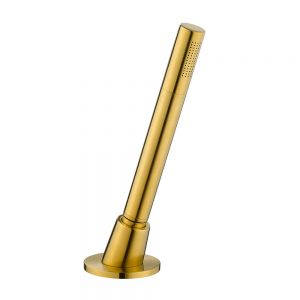 Flova Levo Brushed Gold Deck Mounted Pull Out Shower Set