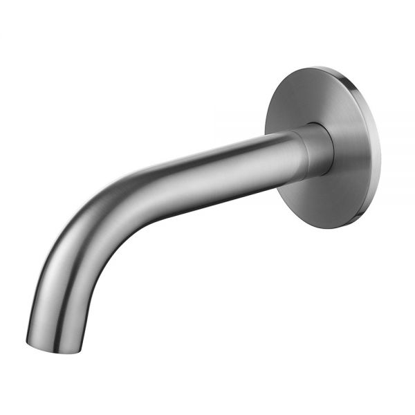 Flova Levo Brushed Nickel Wall Mounted Bath Spout