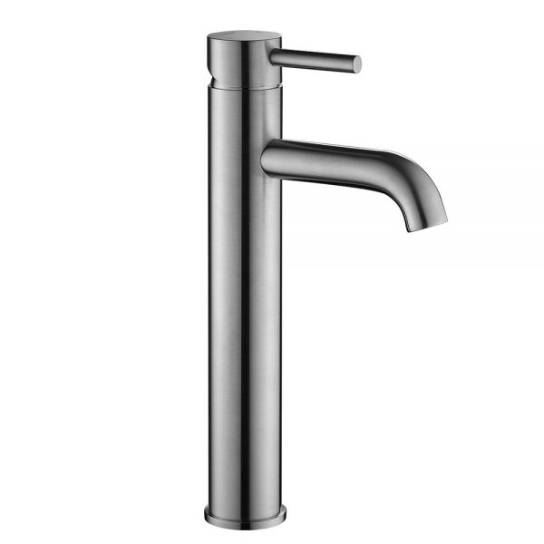 Flova Levo Brushed Nickel Tall Mono Basin Mixer Tap